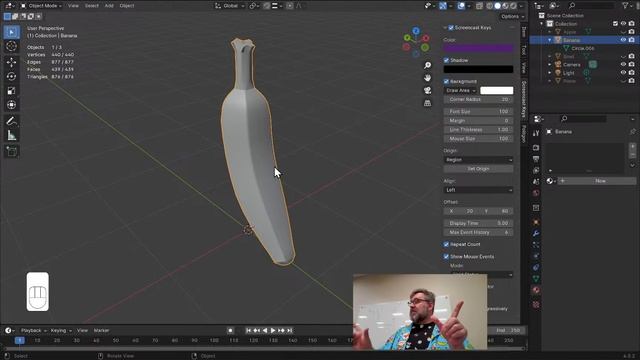 DET 220 - Intro to 3D Modeling in Blender - Fruit Bowls pt.2 - BANANA and Pencil w Bridge Edge Loop смотреть онлайн