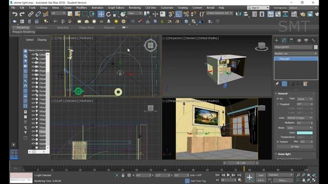 Vray dome light with hdri | 3ds max tutorial | tamil | smt | 8 смотреть онлайн