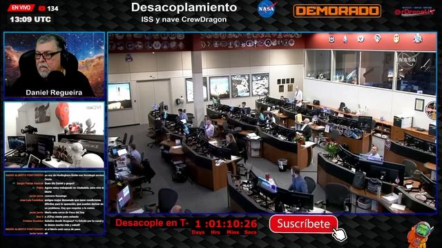 *APLAZADO 24HS* 4 ASTRONAUTAS REGRESAN DEL ESPACIO - DESACOPLE NAVE CREW DRAGON DE LA ISS-EN ESPAÑO смотреть онлайн