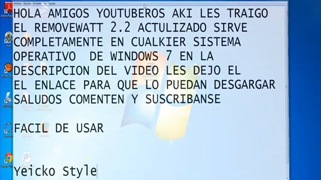 RemoveWATT 2.2 Validar Windows 7   (Mediafire