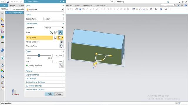 SURFACE TO SOLID BODY IN NX смотреть онлайн