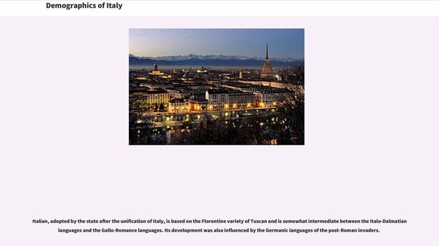 Demographics of Italy смотреть онлайн