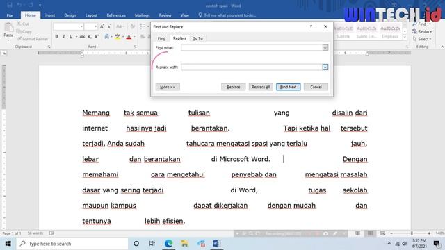 Cara Mengatasi Spasi Yang Terlalu Jauh dan Berantakan di Microsoft word смотреть онлайн