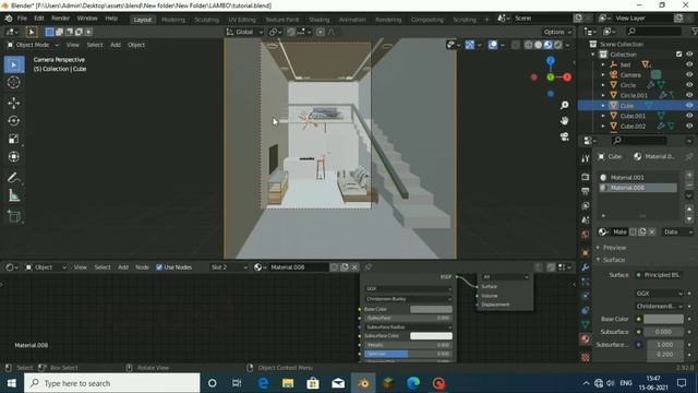 Part 3 Creating Interior In Blender| beginner's basic tutorial смотреть онлайн