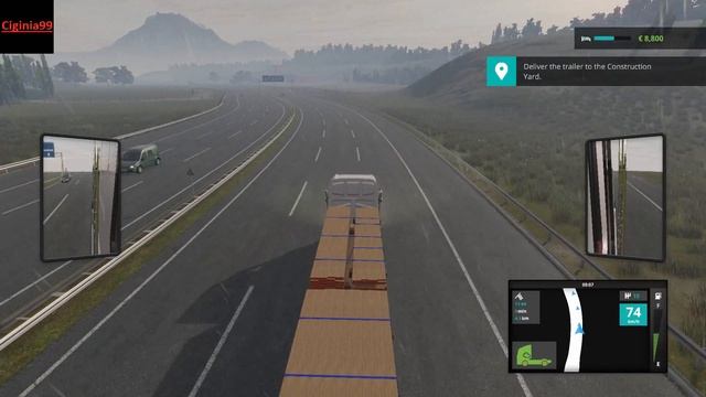 PS4 PRO Truck Driver Part 25 Got stuck on Guardrail FAILED смотреть онлайн