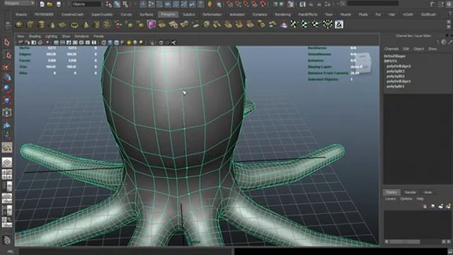 Octo Character PT3 - Mesh Clean Up Before Sculpting смотреть онлайн