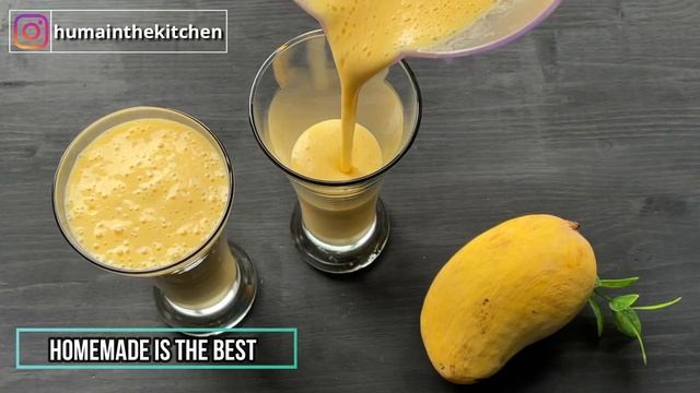 1 Minute Mango Drink For Hair Growth and Weight Loss | Healthy Mango Lassi by (HUMA IN THE KITCHEN) смотреть онлайн