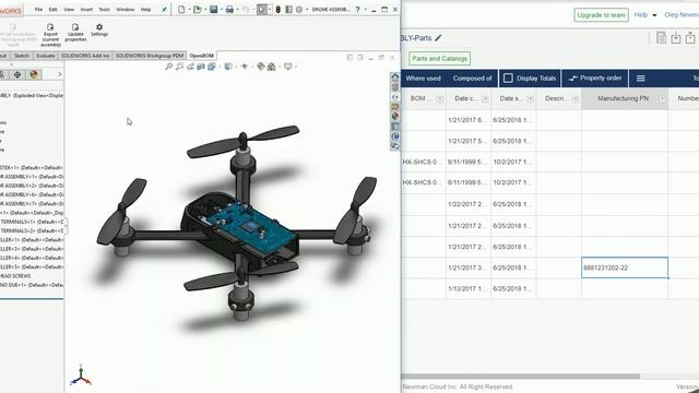 New SOLIDWORKS OpenBOM add-in with bi-directional data update смотреть онлайн