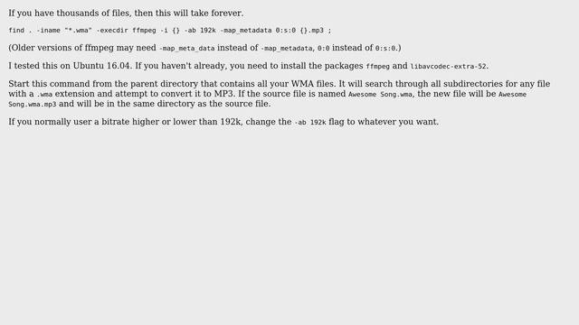 Converting wma to mp3 in bulk without changing directory (5 Solutions!!) смотреть онлайн