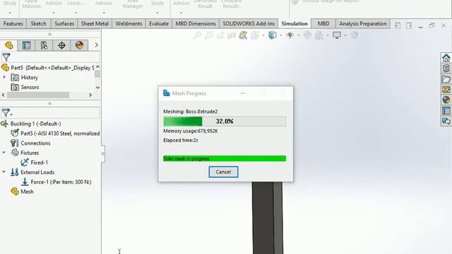 #Buckling analysis column frame design for simulation analysis for solidworks simulation analysis# смотреть онлайн