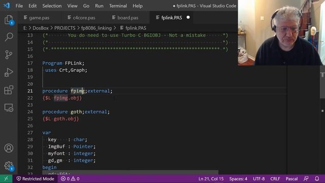 Turbo Pascal BINOBJ with Freepascal 8086 - Day 147 смотреть онлайн