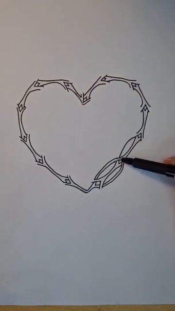 How To Draw A Heart ❤️ Easily?| Drawing Heart 3D | #shorts #drawing #heart #ytshorts #3D #3D_drawin
