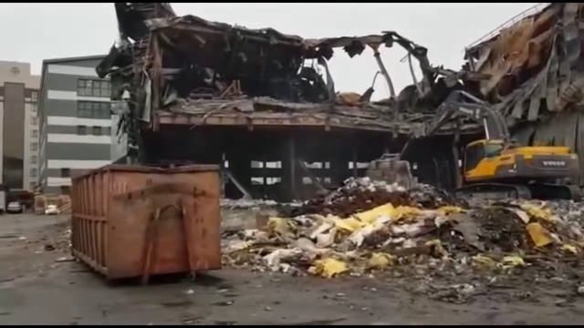 Демонтаж сгоревшего здания ООО Надежность смотреть онлайн