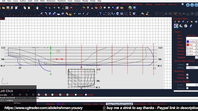 X-BOW Ship modeling using Rhino 3D Part 01 смотреть онлайн