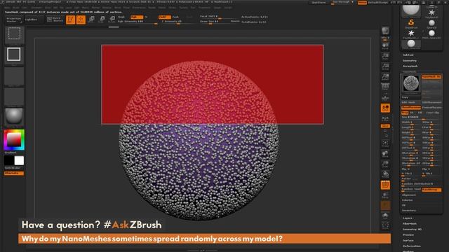 #AskZBrush: “Why do my NanoMeshes sometimes spread randomly across my model?” смотреть онлайн