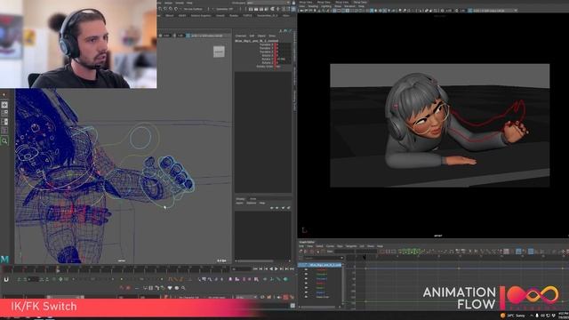 Maya IK FK Switch Tutorial смотреть онлайн