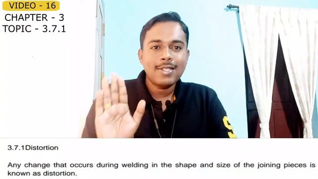 10TH VIDEO - 16, CHAPTER - 3, TOPIC - 3.7 WELDING DEFECTS - DISTORTION смотреть онлайн