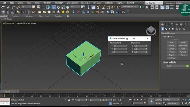 How to use select & move tool in 3ds Max. смотреть онлайн