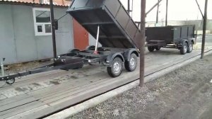 Двухосный прицеп самосвал. Пример использования нашего оборудования.