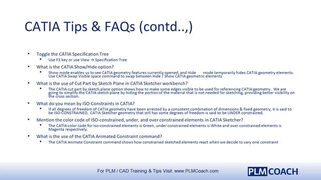 CATIA Tips | PLMCoach.com смотреть онлайн