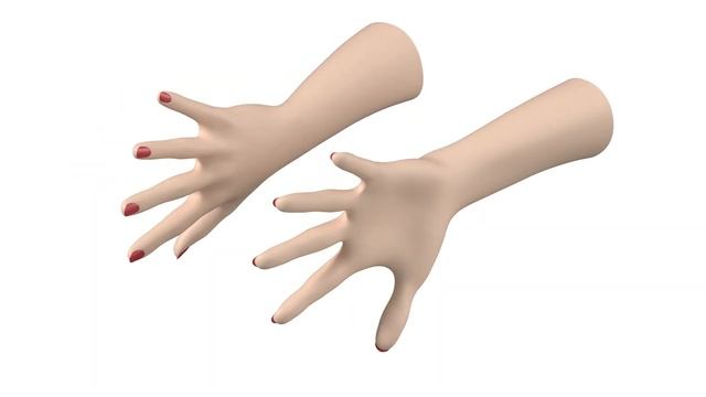 3D Model Female Hands Gesture 03 Base Mesh Preview смотреть онлайн
