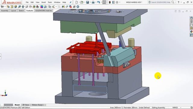 MOLD SLIDE & Angular Pin Animation смотреть онлайн