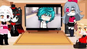 hazbin hotel react to Alastor as random gacha tiktoks //somehow shorter then lucifer\\