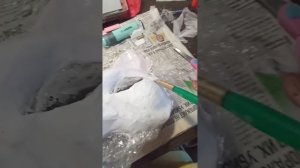 делаю маску волка из папье маше [✨]-#квадробика