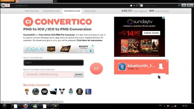 Converter imagens PNG para ICO (sem utilizar programa) смотреть онлайн