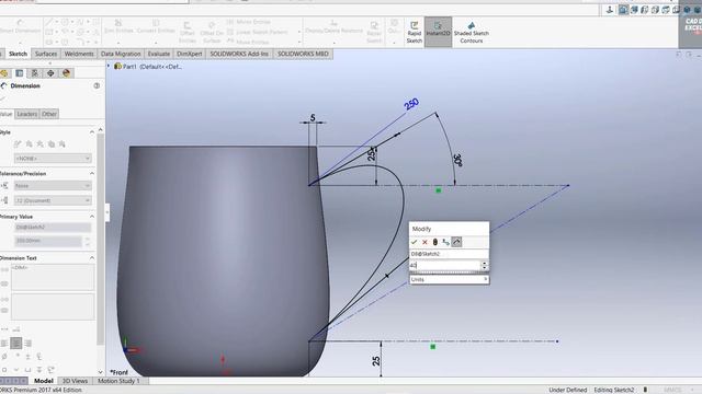 Solidworks Tutorial || How to make a coffee mug in solidworks смотреть онлайн