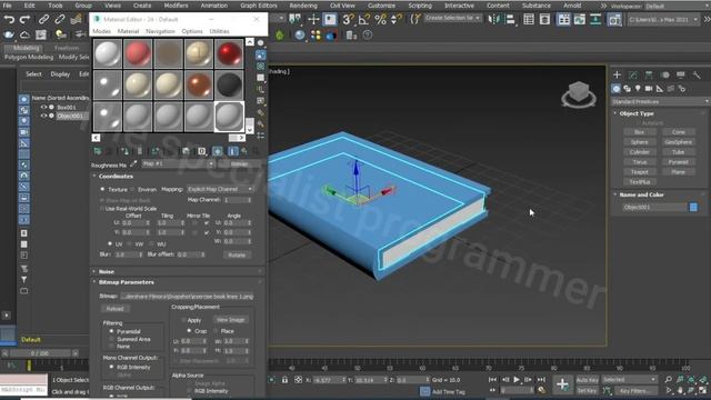 Book Modeling in 3Ds Max For Beginner Creating a book in 3dsmax смотреть онлайн