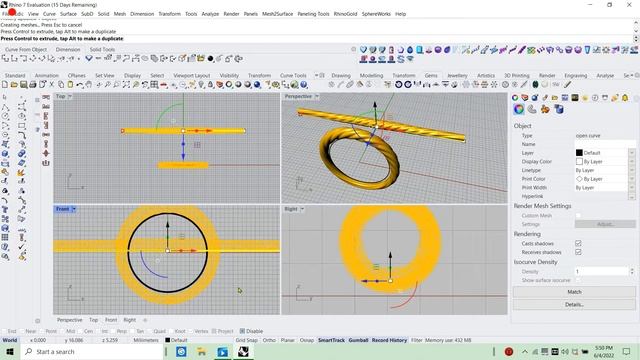 create twisted flower profile ring in rhino 3d rhino tutorial | rhino tips and tricks creativeworl смотреть онлайн