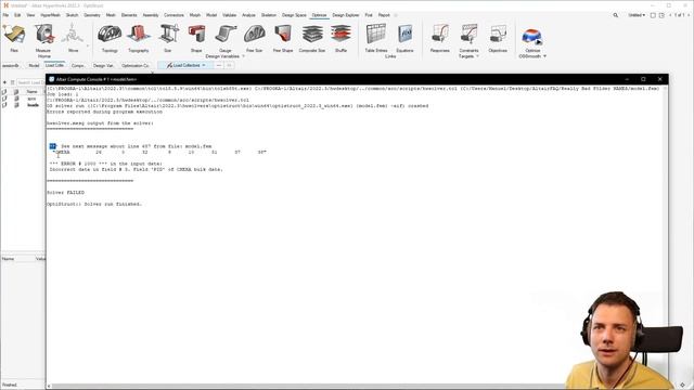 Altair Hyperworks #short #error - ERROR # 1000 Incorrect data in field # 3. Field 'PID'... смотреть онлайн