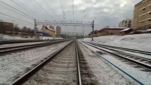 Из кабины поезда машиниста, Как просили, со звуком. Станция, эксперимент смотреть онлайн