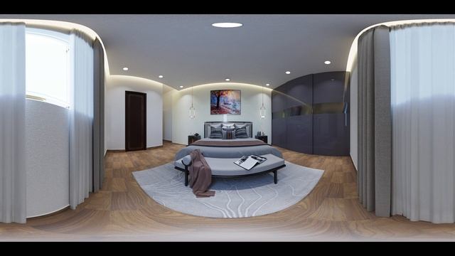 Bedroom Interior 360view 3ds max, corona renderer смотреть онлайн