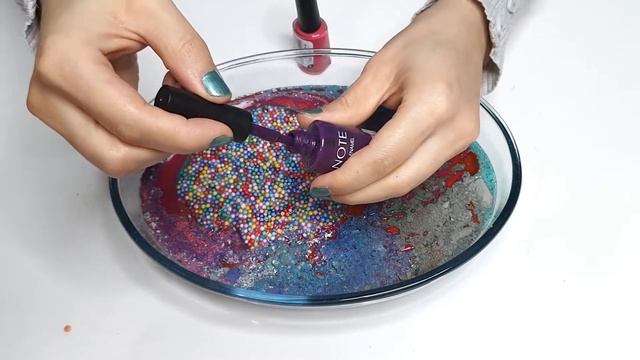 Makeup Slime , eyeshadow . Glitter, Piping Bag Satisfying slime video ASMR смотреть онлайн