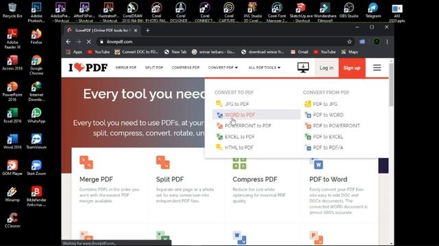 CONVERT WORD TO PDF EASY AND FAST #CARA CEPAT CONVERS FILE WOR KE PDF DIJAMIN 100%