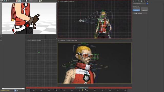 [GunBlade] Battle scene test / key animation WIP 03 / 3ds max toon render смотреть онлайн