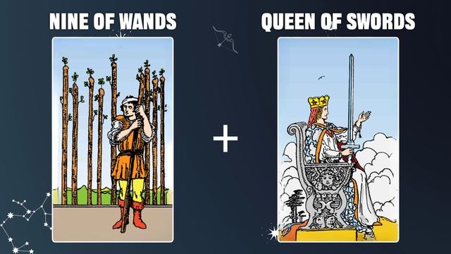 Nine of Wands & Queen of Swords 💡TAROT CARD COMBINATION AND MEANING смотреть онлайн