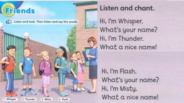 Super Minds Student Book 1 Unit 0 page 4 audio 2 Friends