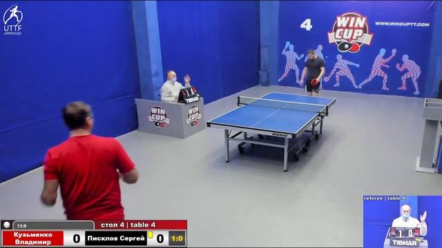 04:25 Кузьменко Владимир 3-0 Писклов Сергей стол 4 ЮГ-4 19.12.21 смотреть онлайн