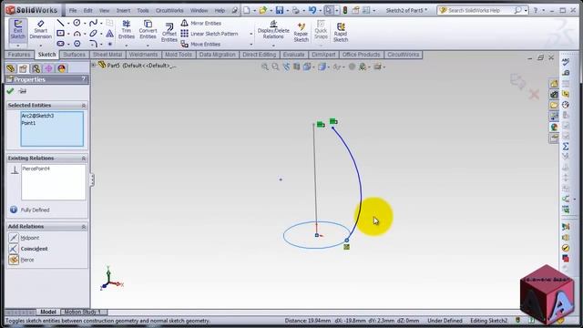 SolidWorks Advanced Parts 32 Sweep Guide Curve смотреть онлайн