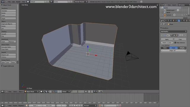 Tutorial 98 - How to chamfer edges with the Bevel Modifier in Blender смотреть онлайн