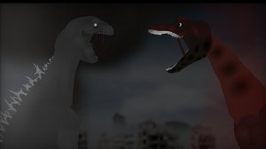 Грибовидное облако Годзилла vs Годзилла кровавая баня