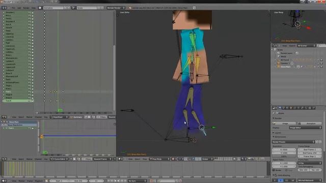Blender-Steve Walkcycle смотреть онлайн