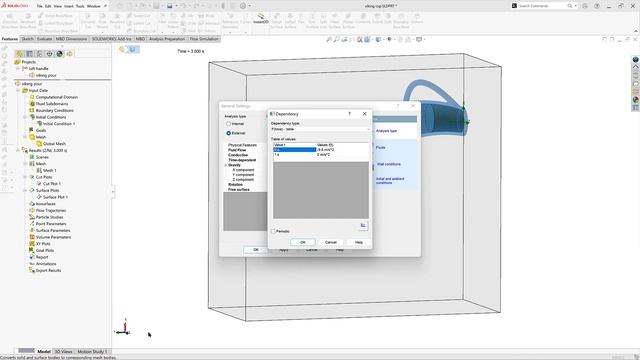 SOLIDWORKS Flow Simulation Tutorial - Free Surface Gravity Dependency смотреть онлайн