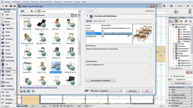 ArchiCAD 16 - BIMcomponents - 3 - Objekt-Information im Einstellungsdialog смотреть онлайн