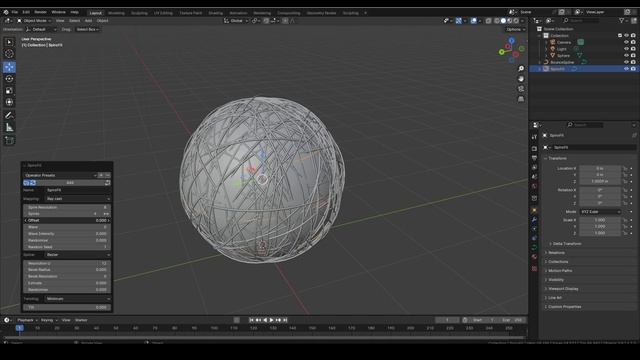 Клубок в Blender 3d | Видеоурок смотреть онлайн