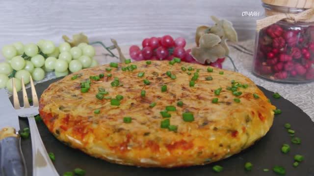 Японская пицца из капусты — находка для всех! 🍕🥬 смотреть онлайн