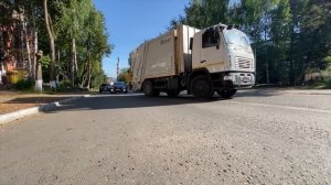 Тест мусоровоза с мойкой Кольчугино